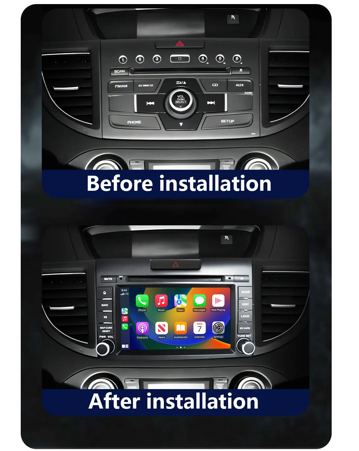Autoradio Car OEM For Honda CR-V CRV 4 RM RE 2011-2018 Android 4G GPS WIFI BT5 Player Monitor Carplay Multimedia Upgrade Models