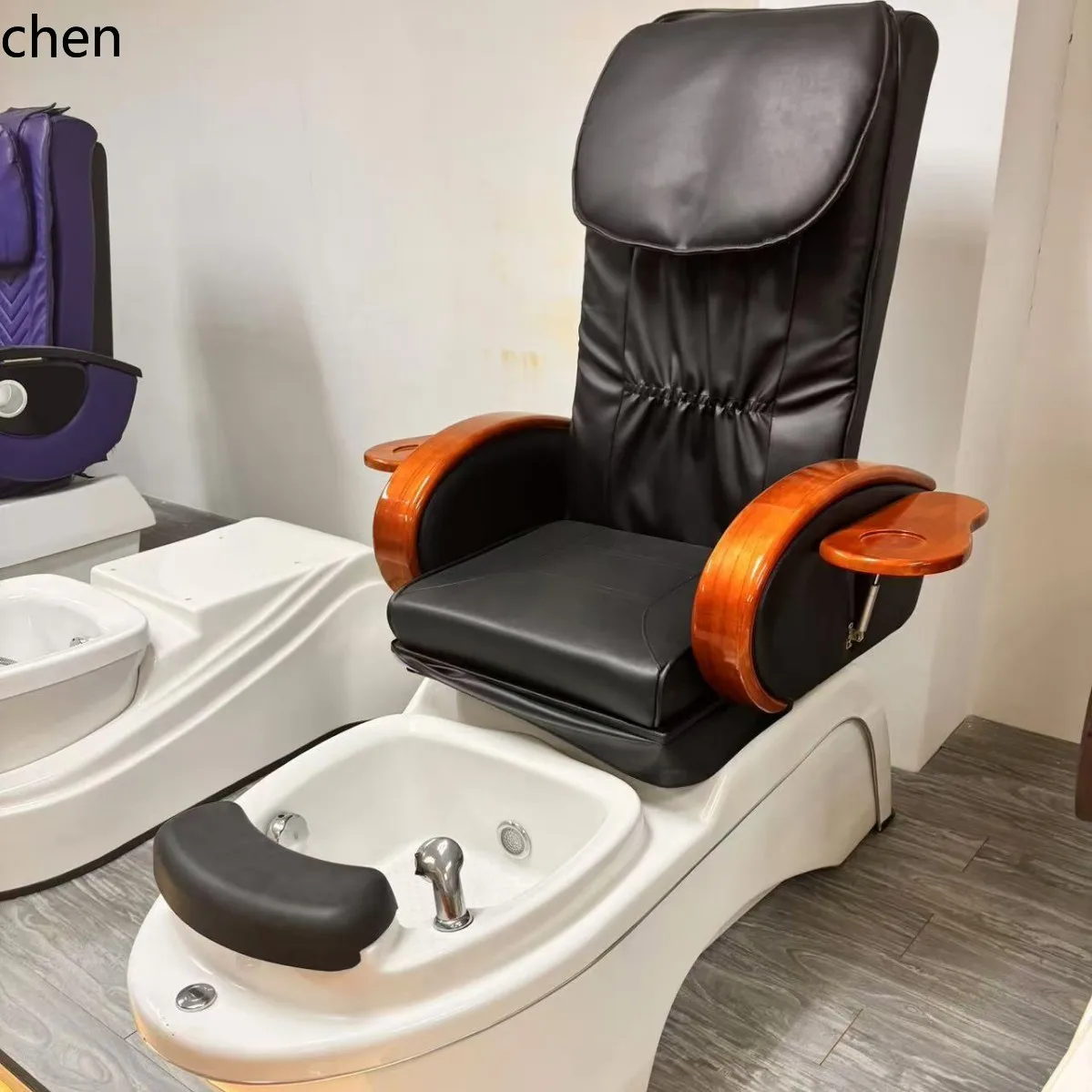 HXL Nail Art Eyelash Tattoo Electric Foot Spa Chair Recliner Foot Therapy Spa 2