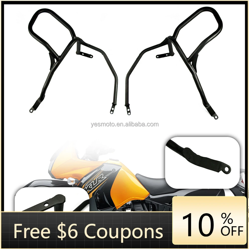 

STLF Black Front Engine Guard Crash Bars Tank Motor for Kawasaki KLR650 1987 1988 1989 1990-2015 2016 2017 2018