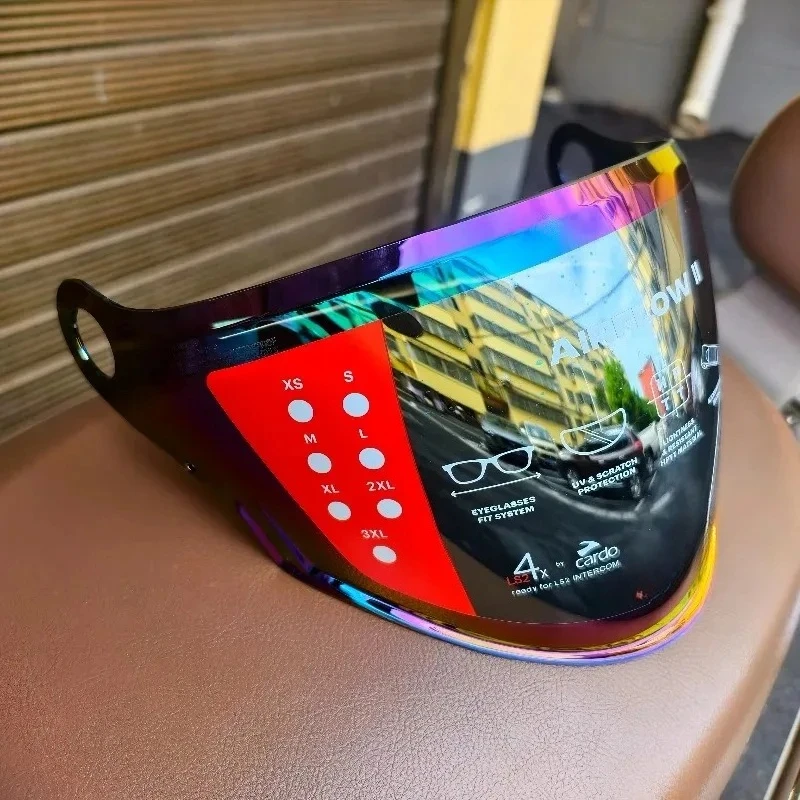 For LS2 AIRFLOW II Half Helmet  Spoiler Colorful Visors,For LS2 OF616 Helmet Lens, Open Face Motobike Helmet Color Lens