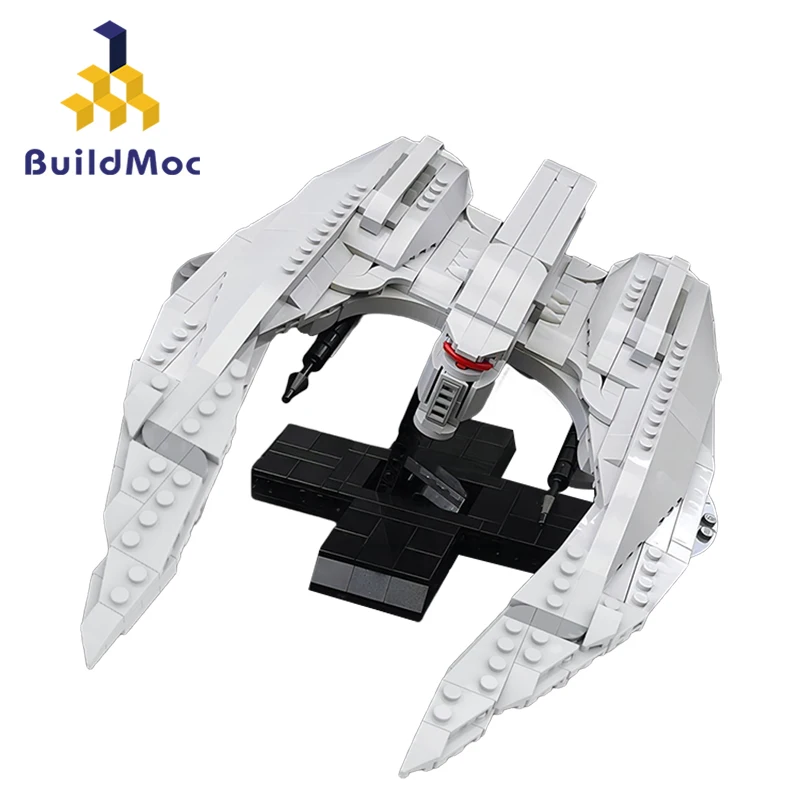 

BuildMoc Cylon Raider MK II Space Galactica Spaceship Building Blocks Set For Battlestared Fighter Bricks Toys For Children Gift