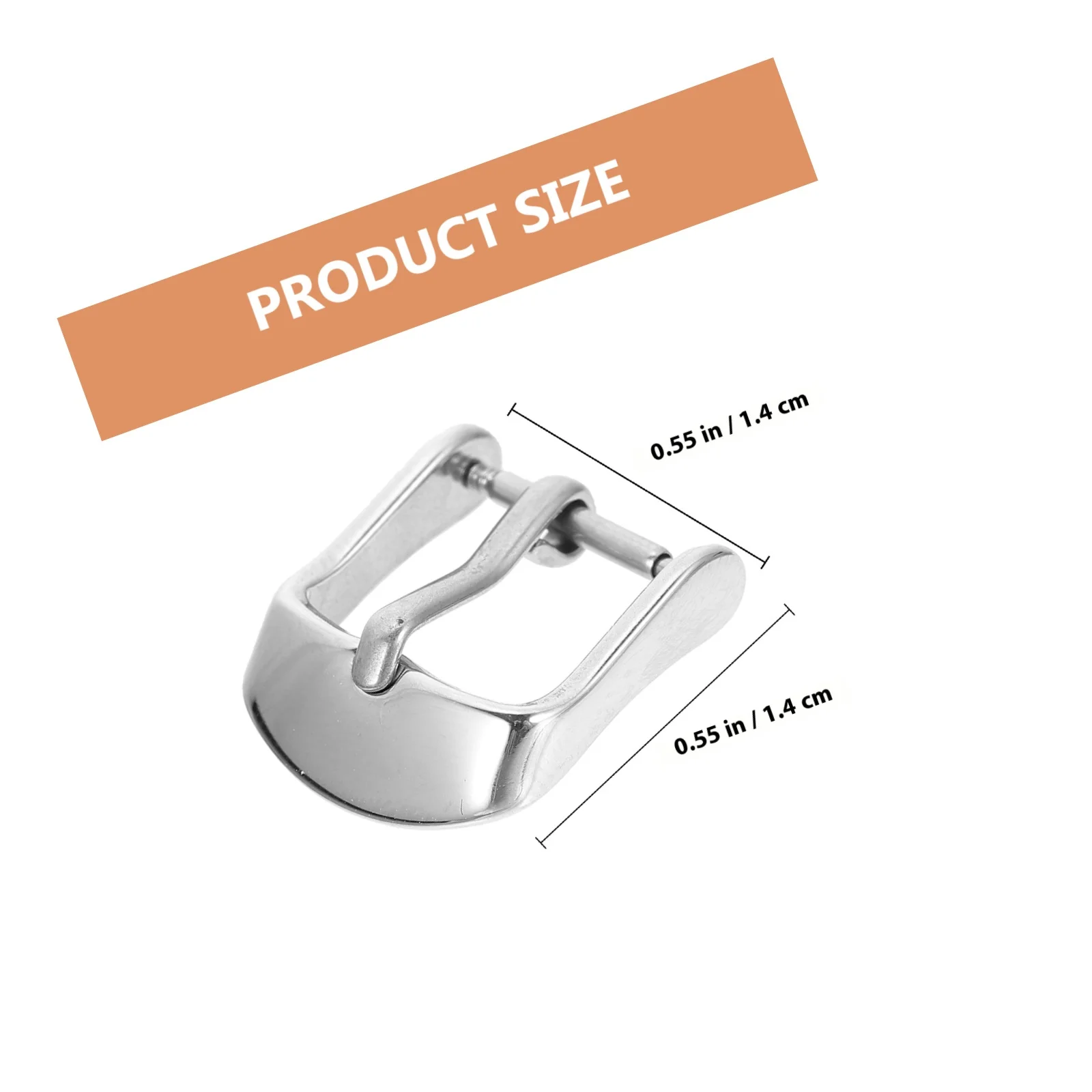 2 قطعة مشبك حزام الساعة من الفولاذ المقاوم للصدأ متين وسهل الاستخدام وصناعة متقنة ومشبك بديل عملي وإبزيم ساعة