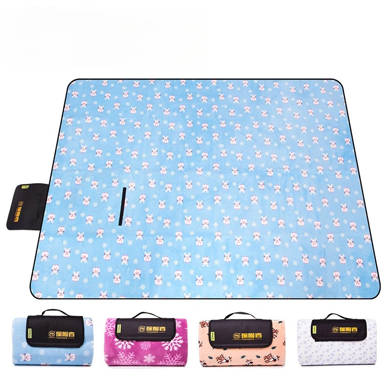 

Ткань для пикника Explorer из кораллового флиса, уличный коврик для пикника, влагостойкий коврик, утолщенный пол, пол для пикника, оптовая продажа