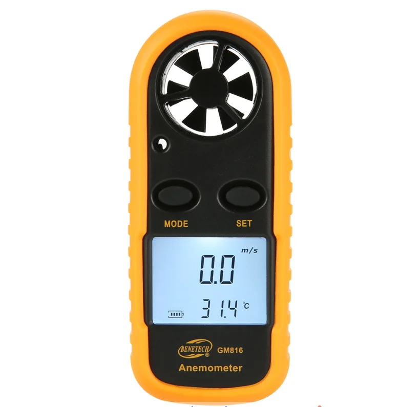 

20pcs Standard Intelligence Gm816a Handheld Portable Anemometer Gm8908 High Precision Wind Temperature Meter Anemometer