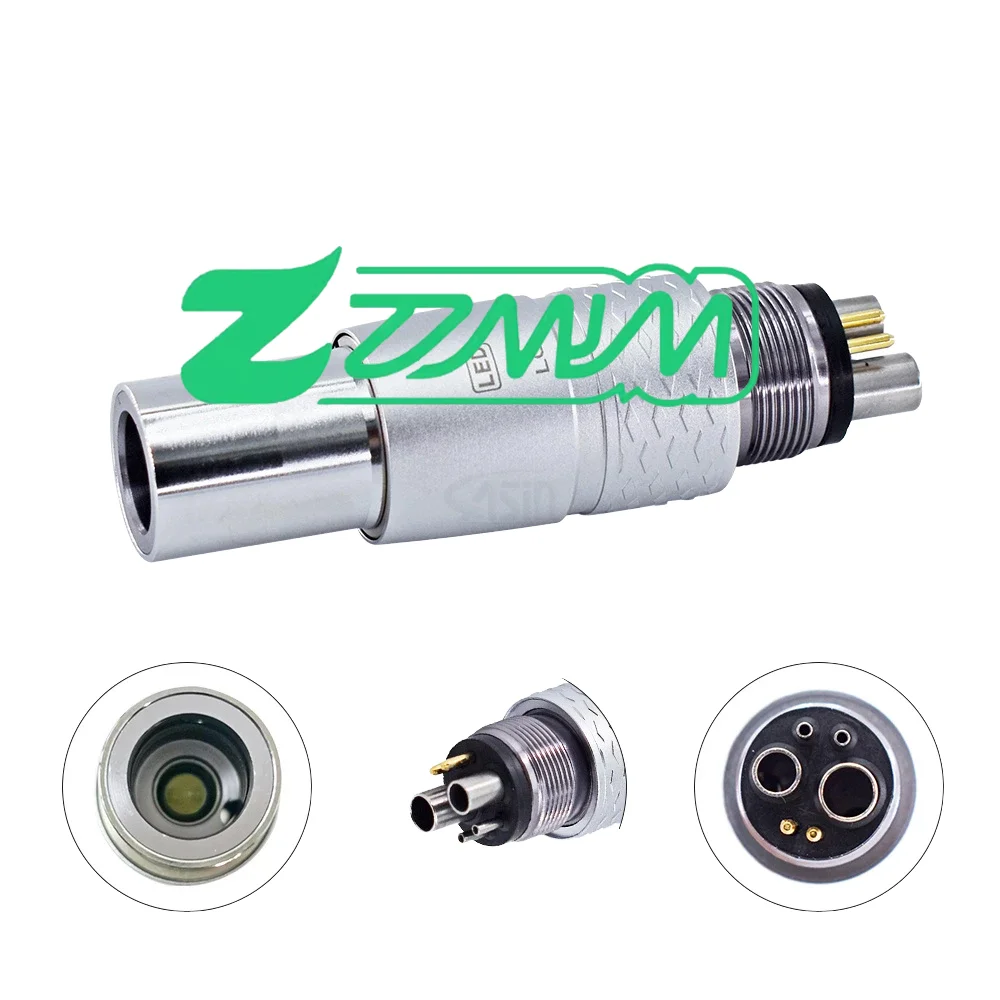 

Compatible N Type Electric den tal Fiber Optic Quick Coupler 6 Holes Metal Coupling Fit NS* Machlite/Phatelus Turbine