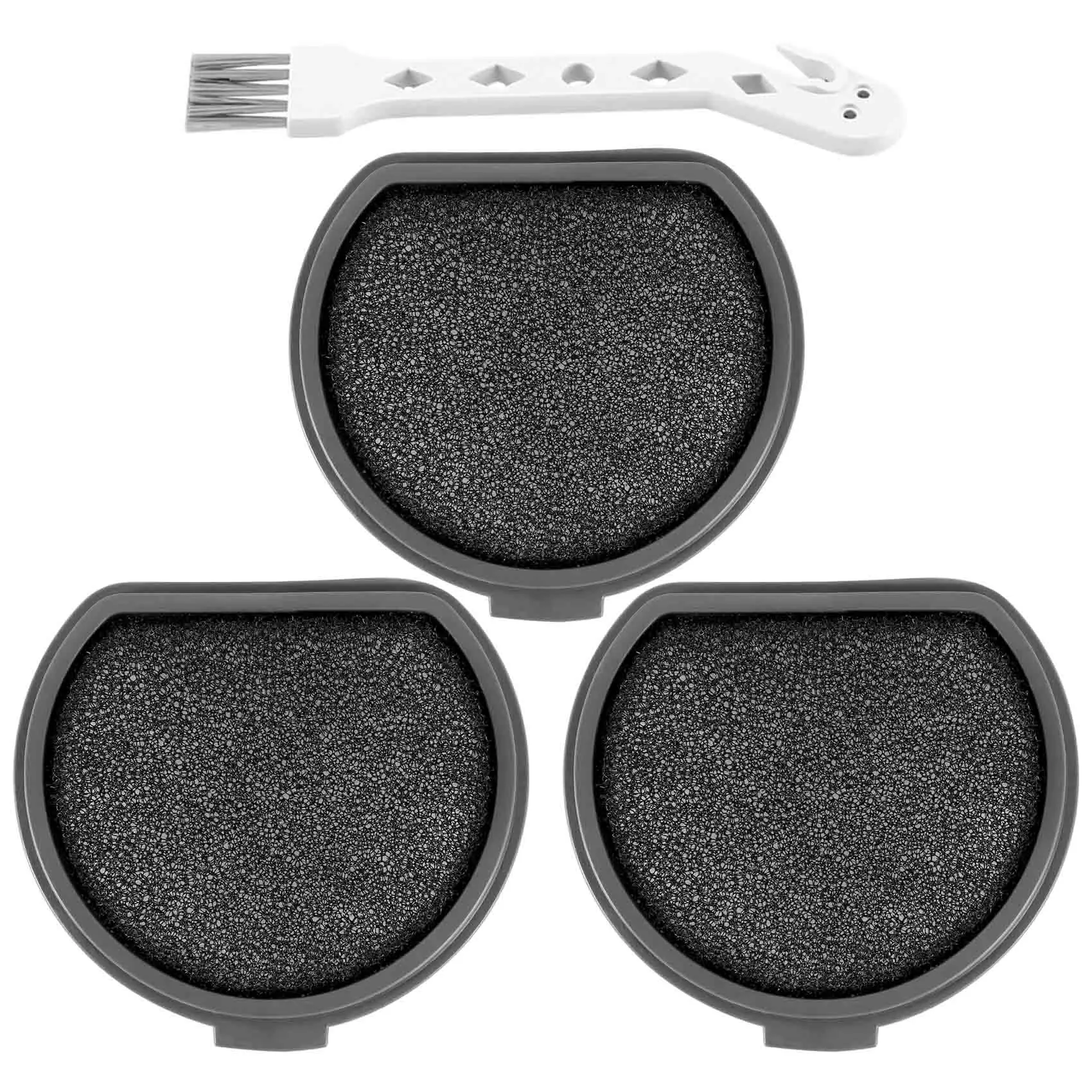 4Pack Brush and Washable Pre-Motor Filter for QX9-1-50IB ASKQX9 Filter Vacuum Cleaner Parts Accessories