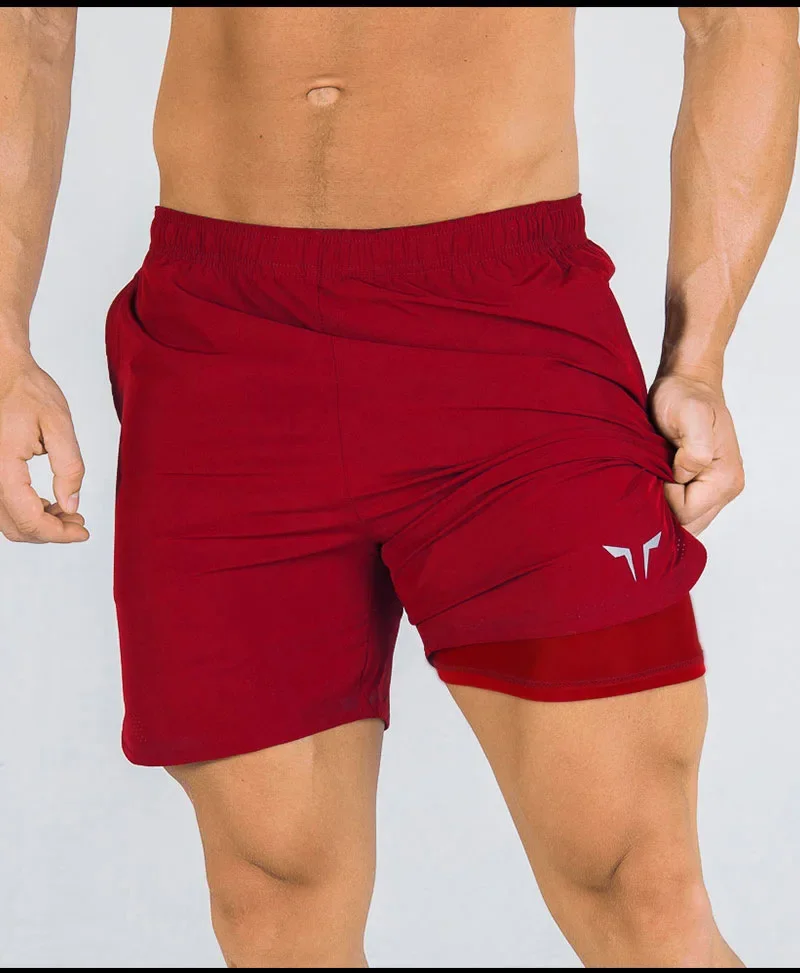 Summer 2024 Running Shorts Men 2 In 1 Sports Jogging Fitness Shorts Men\'s Gym Training Quick-drying Sports Shorts Male short