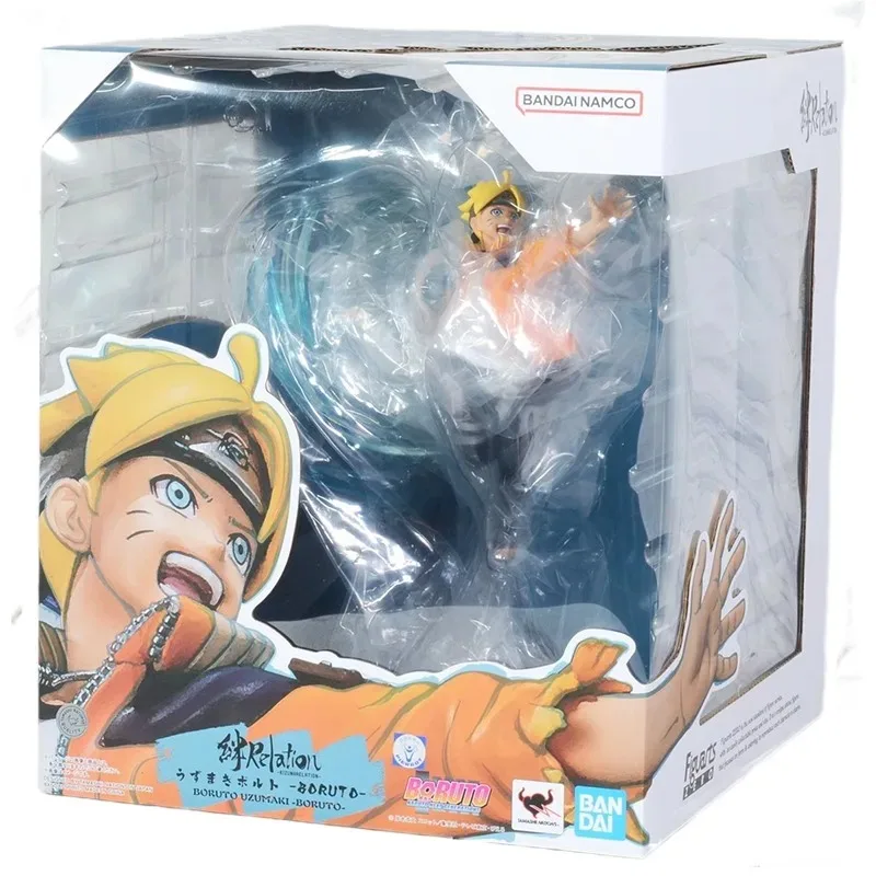 Original Genuine Bandai Anime NARUTO BORUTO Uzumaki Boruto Figuarts ZERO Relation Model Toys Action Figure Gifts Collectible Kid