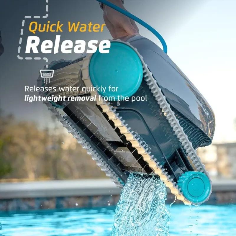 مكنسة كهربائية آلية لحمام السباحة الآلي Dolphin Advantage، تسلق الجدار، مثالية لأنواع حمام السباحة الداخلية التي تصل إلى 33 قدمًا في الطول