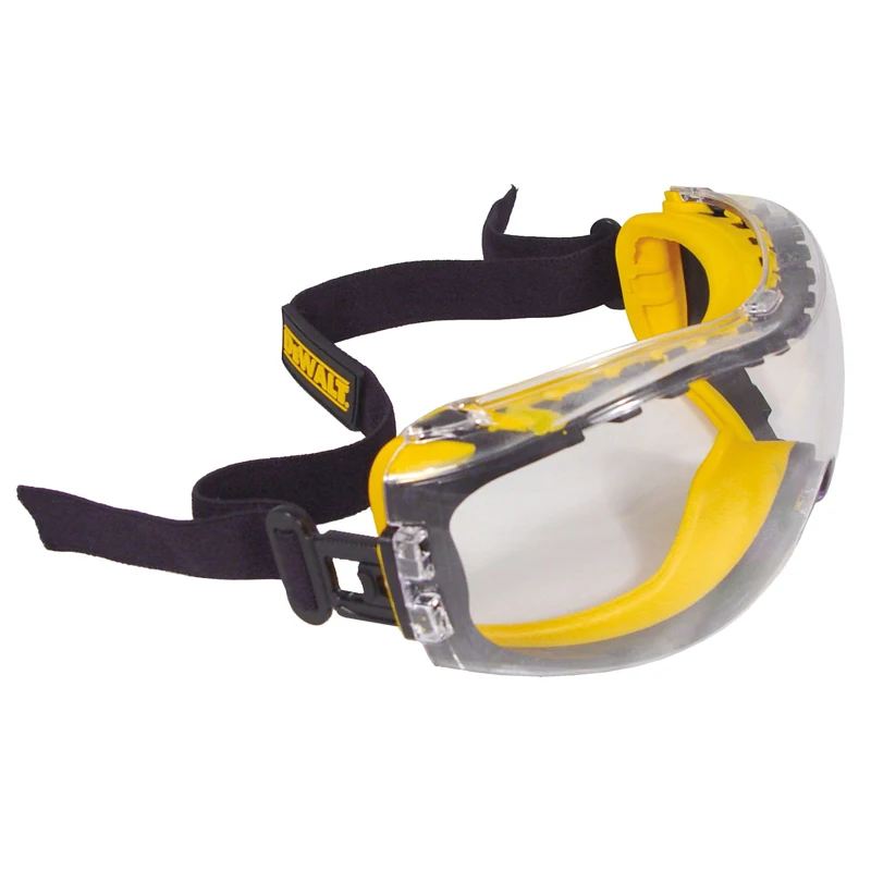 DEWALT DPG82-11 CTR Concealer Clear Anti-Fog Dual Mold Safety Goggle Concealer Injected Soft Comfort Protective Mask