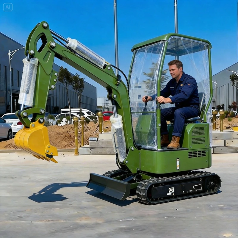 

Customized 1.5/1.8/2.5t Mini Excavator Diesel Engine Hydraulic Digger Europe Chantier Construction
