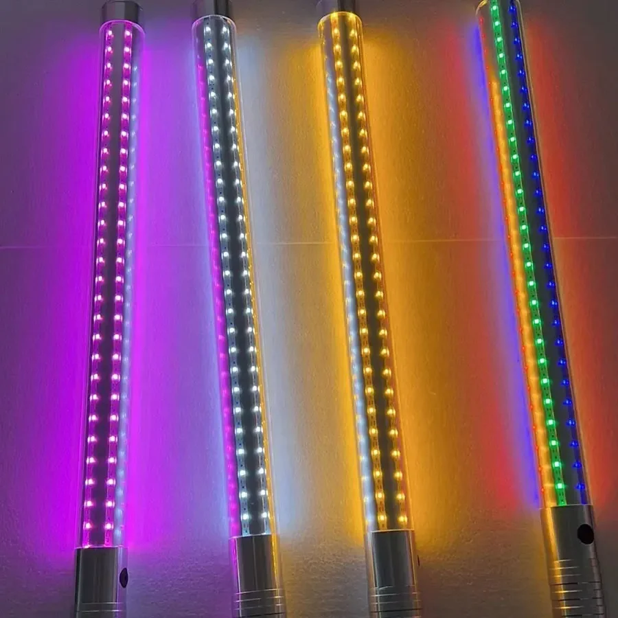 60cm 80cm Rechargeable Aluminum LED strobe baton Champagne Wine bottle stick glorifier LED sparkler light for bar party Decor