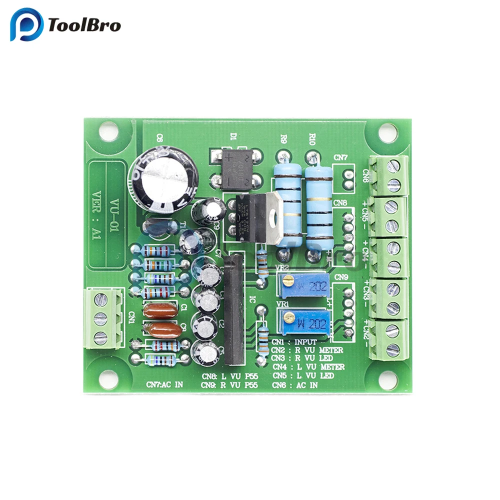 Imagem -02 - Nível Audio Meter Stereo Amplifier Board Indicador de Nível Ajustável com Driver Pcs 912vdc vu
