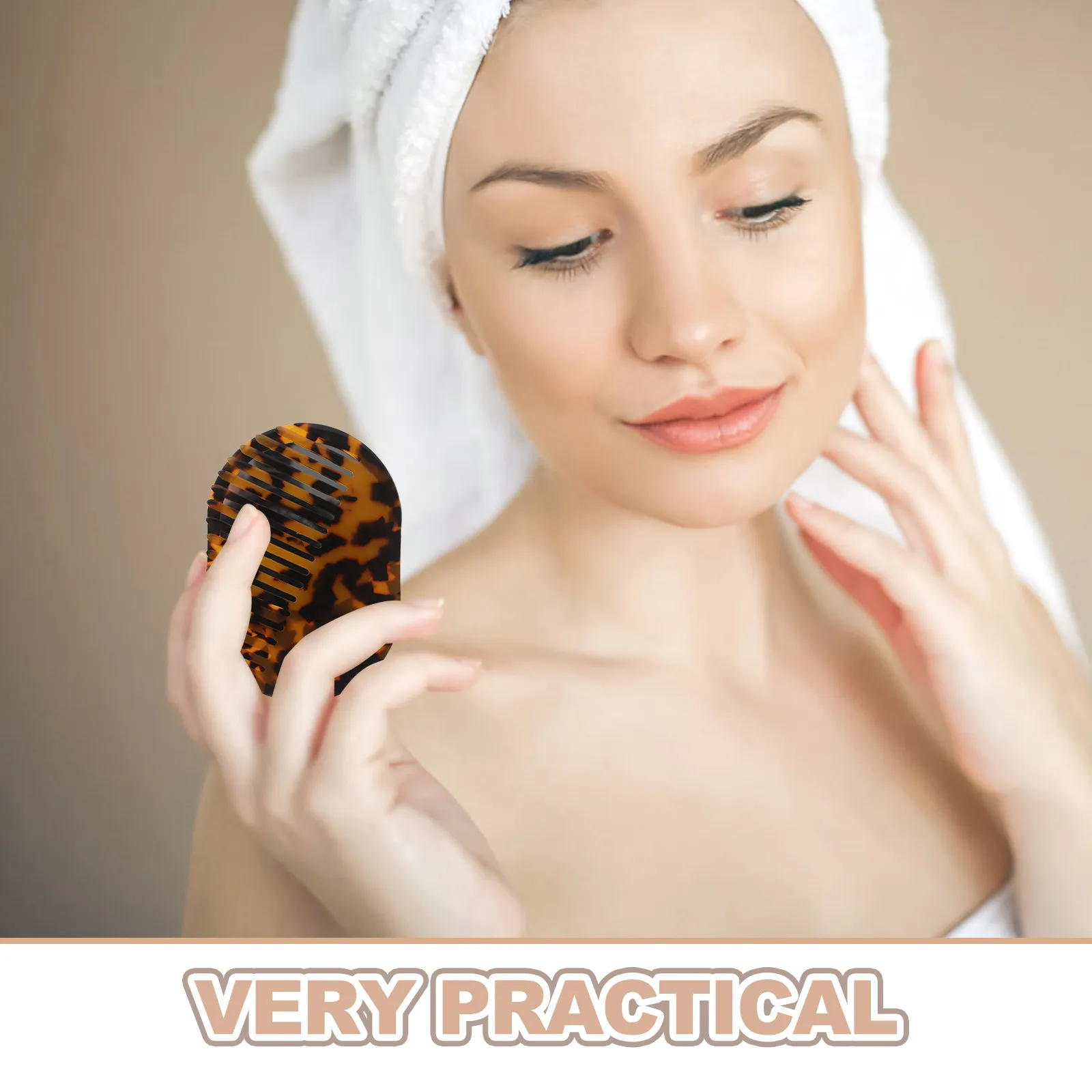 Pocket Foldable Hair Brush Mirror Mini Compact Acetate Anti-Static Scalp Massage Hair Comb Travel Purse Gym Styling Tool