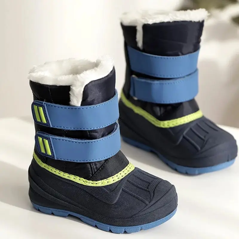 Botas de nieve de unicornio para niñas, zapatos impermeables antideslizantes para clima frío, botas de goma para niños, zapatillas de moda para niños