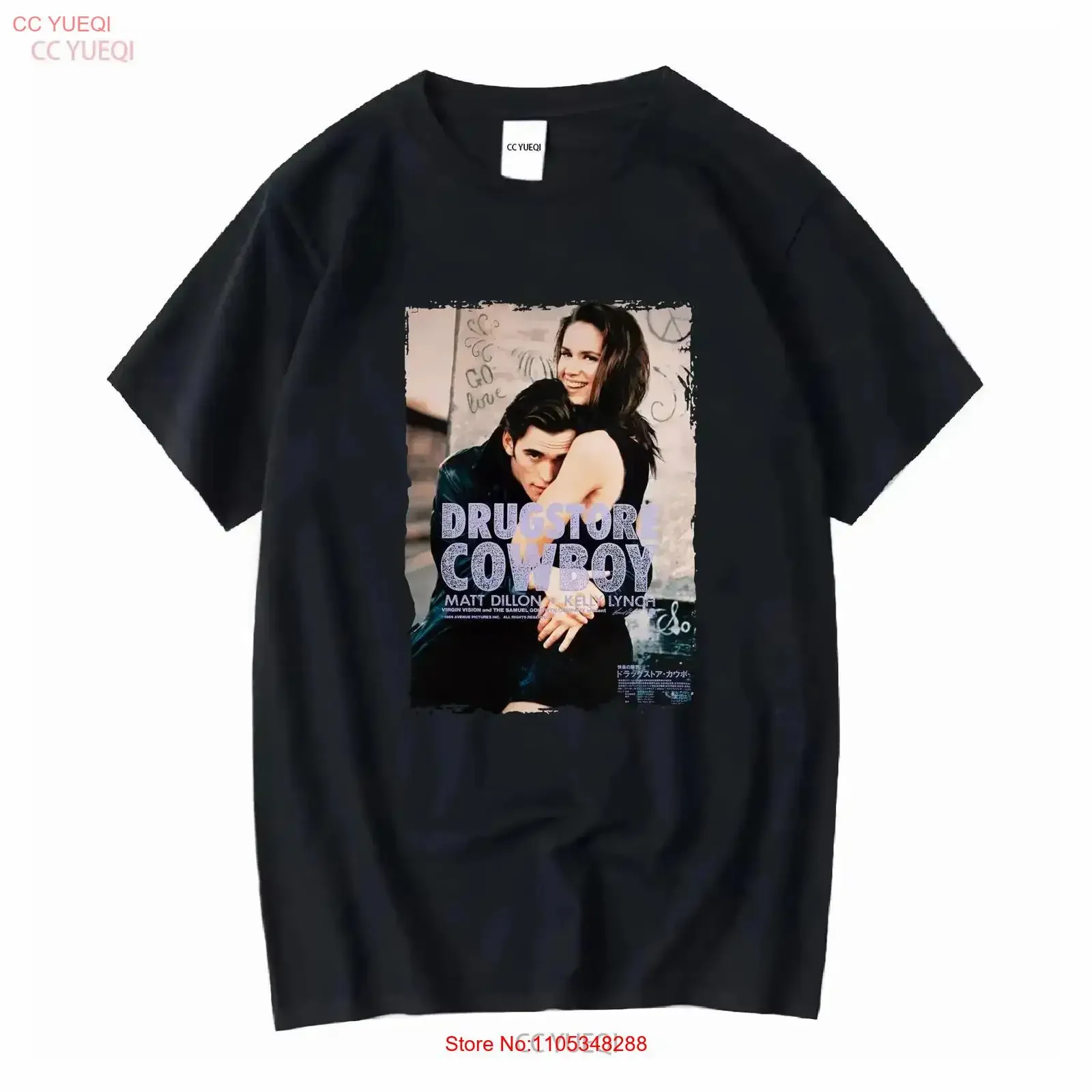 Drugstore Cowboy Beliebtes 80er-Jahre-Film-Fan-T-Shirt im Vintage-Stil, gewaschenes Oberteil für den Alltag, Herren-Vintage-Stil, gewaschen, vielseitig, leicht