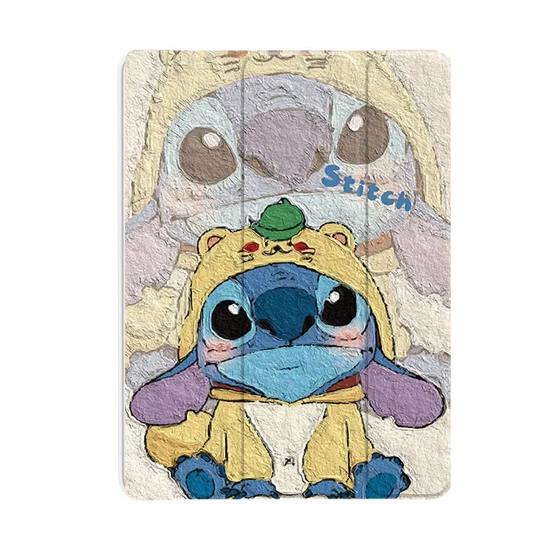 Lilo&Stitch Smart Cover For iPad 10th 10.9 Case iPad Pro 12.9 with Pencil Holder Gel mini6 8.3 For iPad 9th 8th 7th 10.2 Air 5 4