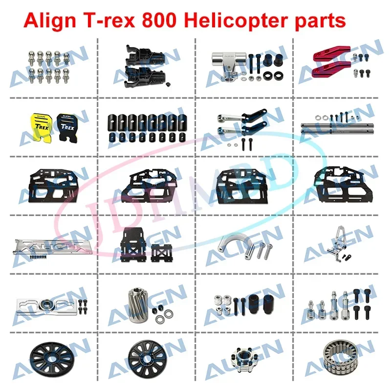 ALIGN T-REX 800 Main Shaft  Control Arm Set M1 Torque Tube Front Drive Gear Set/23T PRO Vertical Stabilizer  Parts RC Helicopter