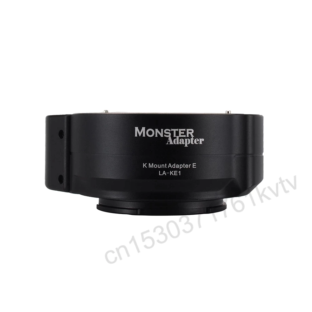 New Monster Adapter LA-KE1 Lens Adapter Ring Auto Focus For Pentax K Mount Lens To E Mount Cameras A7II A7III A9 A6300