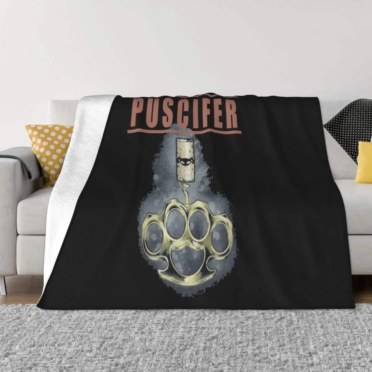 Rare Puscifer Band Men Black Size S 234Xl Av1172 Kawaii Adults Homme Vacation Casual Fitness Throw Blanket