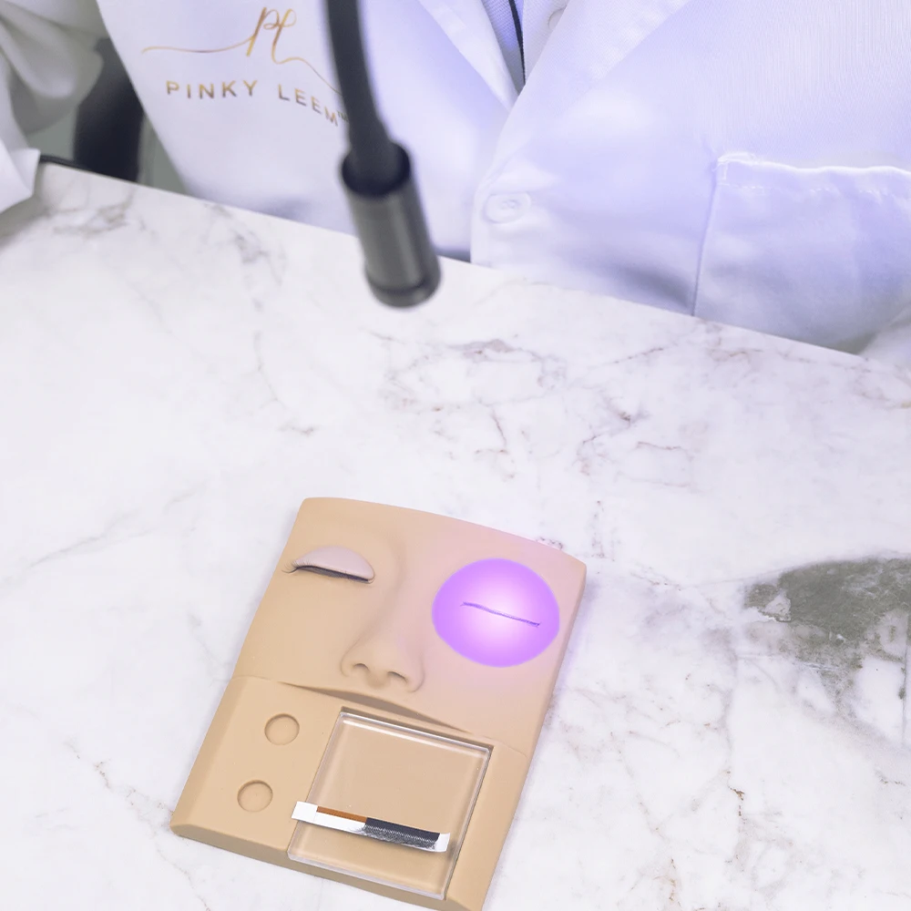 New Design Eyelash Extension Uv Led Headlamp Rapid Curing Durable Foot Pedal Eyelash Nail Curing UV Led Lamp Kit Best Tool