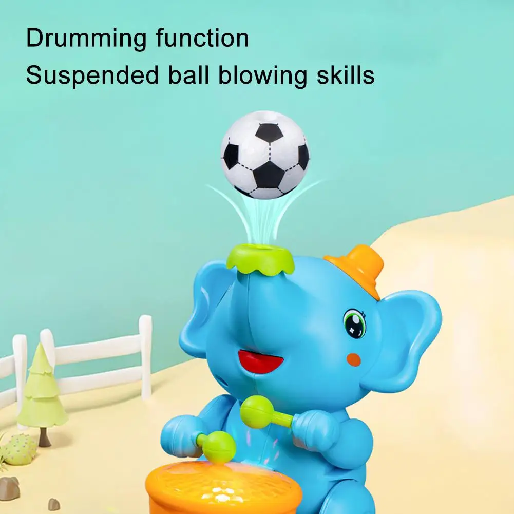 Drumming Elephant Toy, Music Light Drumming Toy Car Small Car Parent Cute Child Toy Elephant Interactive Toys Games U8y6