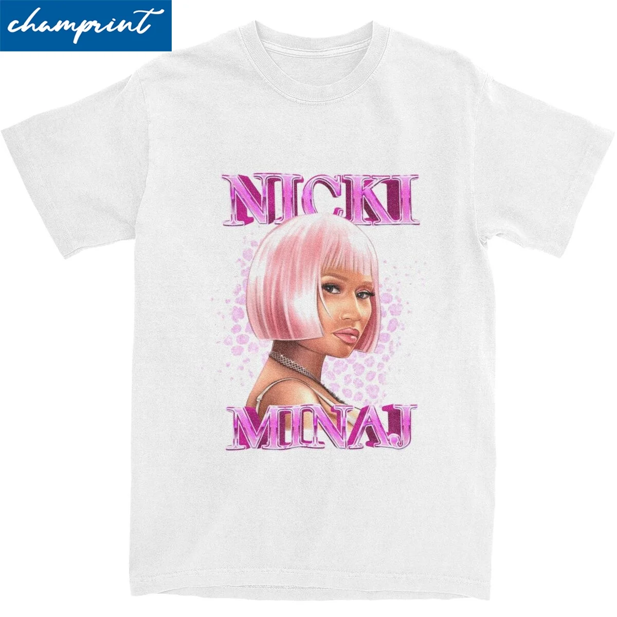 Priting Hip Hop Rapper Nicki Minaj Tshirts Men's O-neck Short Sleeve Clothing Queen of Rap Cotton Summer Clothing