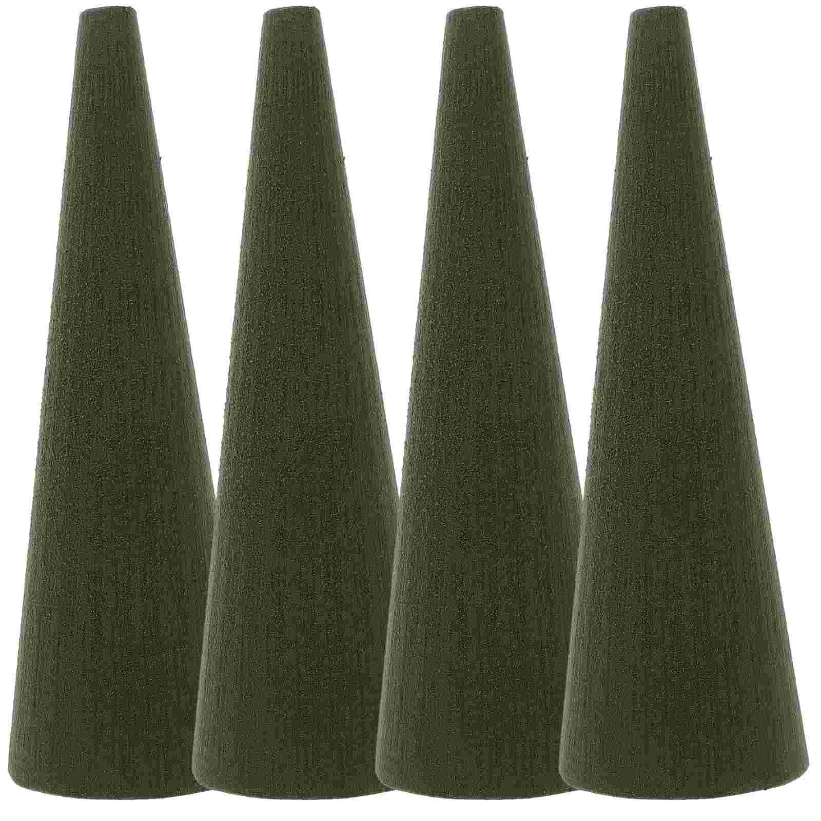 

4 Pcs Cutting Paste Christmas Tree Perlite for Plants Sponge Flower Green Mud Simple Foams Block Wedding Arrangement