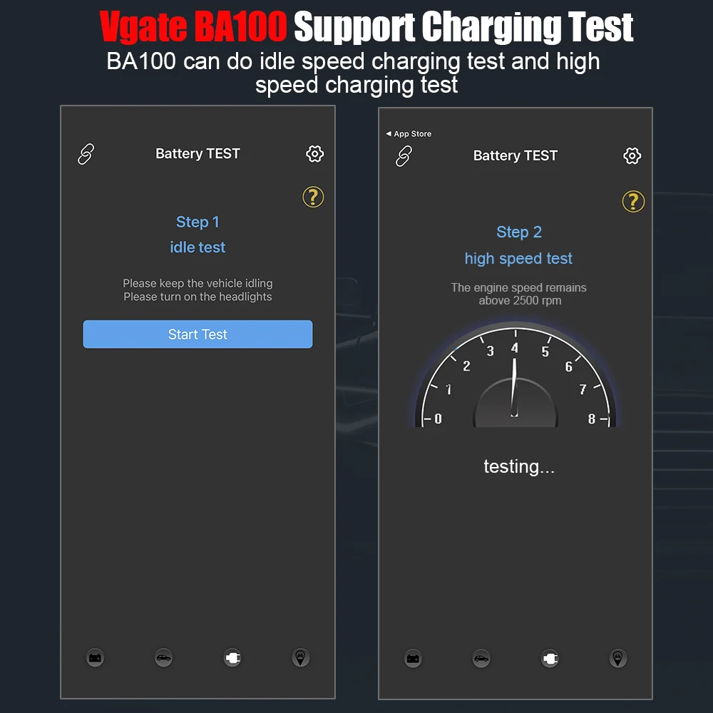 100%original Vgate BA100 Car Battery Tester with iOS & Android Battery helper Bluetooth 4.0Wireless 6~20V Battery Load work