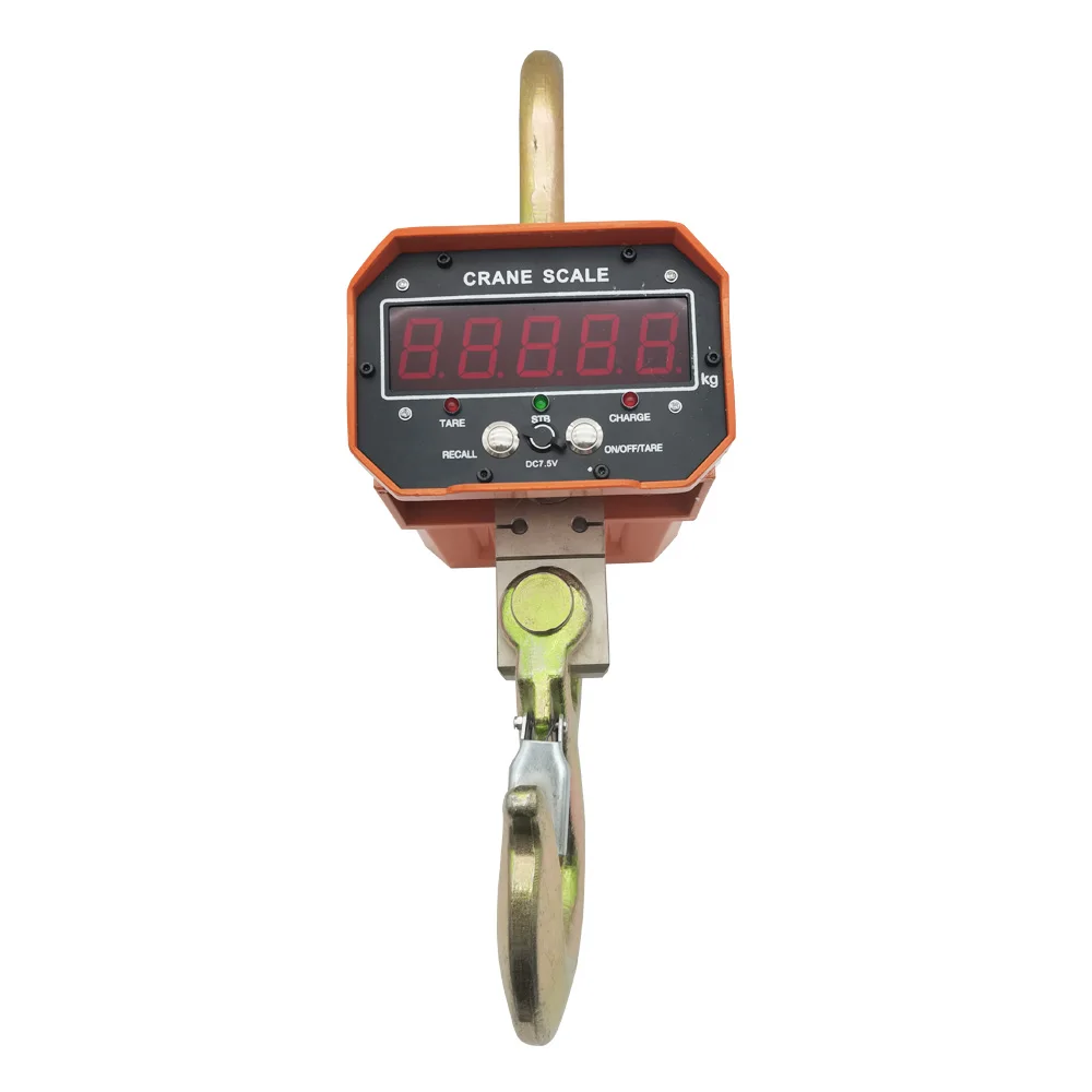 5T/5000kg OCS digital lifting scale red or green display aluminum shell wireless remote control Industrial weighing crane Scale