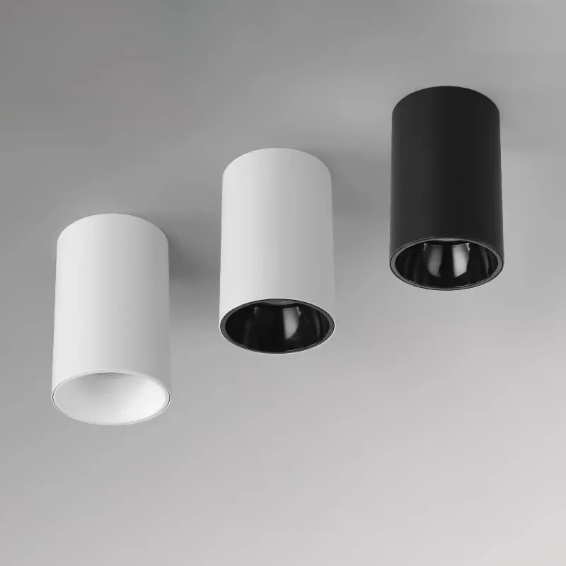 Open spotlight led rotatable folding living room background wall aisle corridor hole-free ceiling light