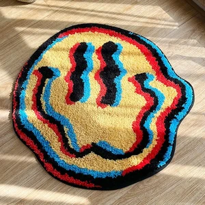 Trippy lächelnde geschmückte Teppich, Teppich, Room Geek Geschenk, Wohnkultur -Teppich, Geschenk für Freund 12 Hauptverkaufs -Zubehör - №7