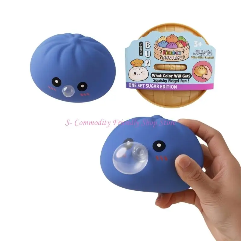 85AE Stuffed Bun Toy For Office Workers Students Squeeze Toy Anxiety Reducer