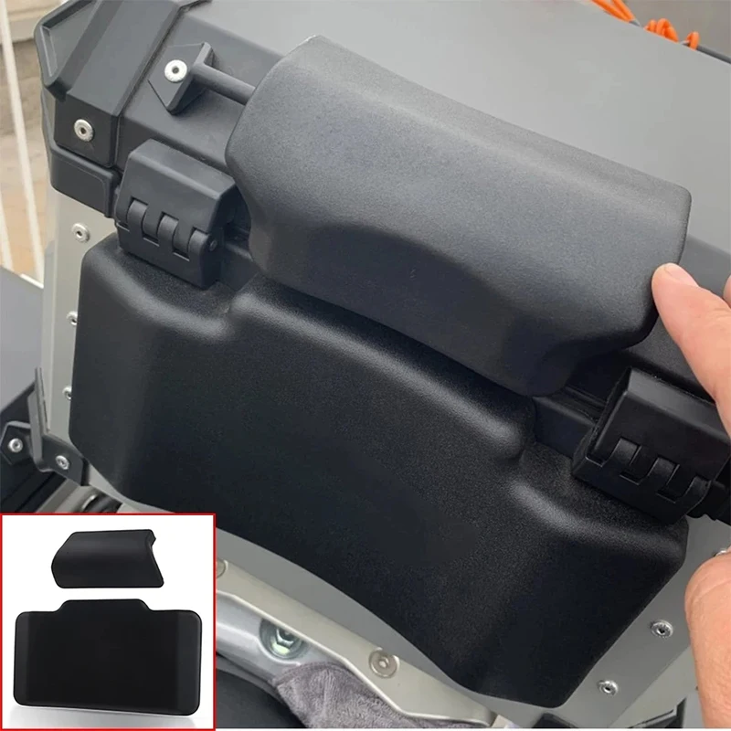 مسند ظهر لراكبي الدراجات النارية ، لوح خلفي عالمي ذاتي اللصق ، مضاد الصدمات ، صندوق علوي خلفي للدراجة النارية ، مسند ظهر ووسادة الأمتعة