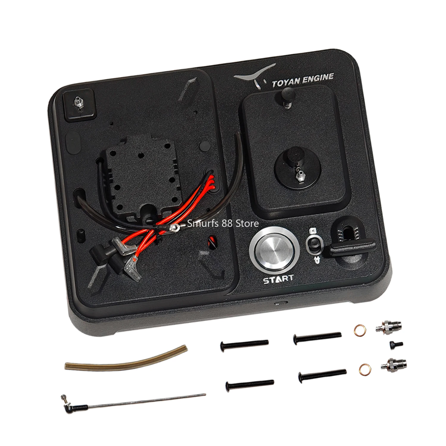 TOYAN FS L200AC modèle de moteur Base en métal bricolage Kit d'assemblage adapté pour FS L200AC double cylindre Nitro moteur modèle cadeau