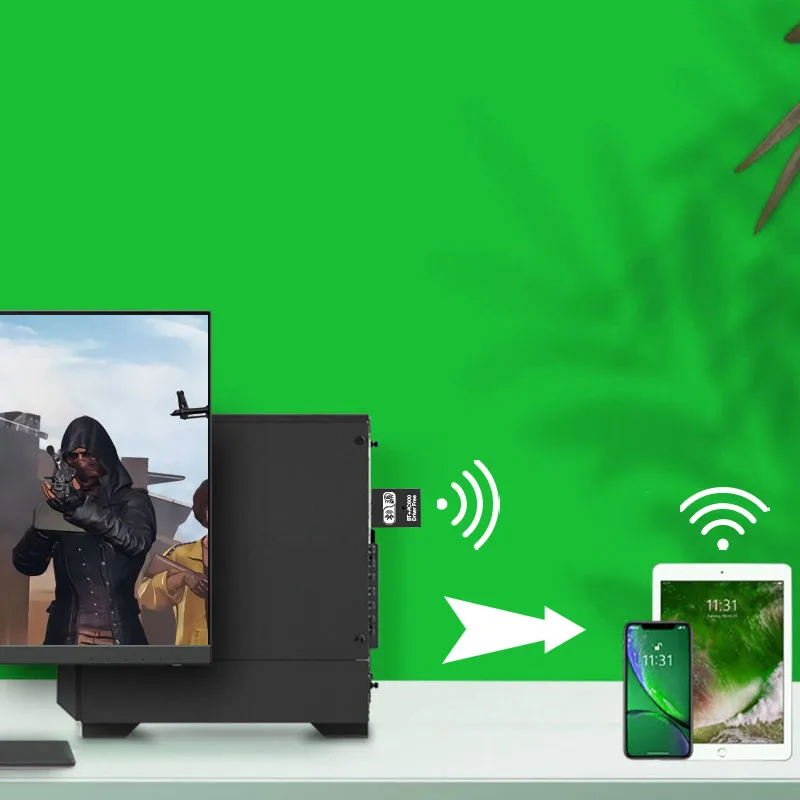 USB 3.0 WiFi 6 Адаптер 900 Мбит/с Беспроводная сетевая карта USB-ключ 2,4G 5G Двухдиапазонный Wi-Fi Ethernet-приемник для ноутбука Win 7/10/11