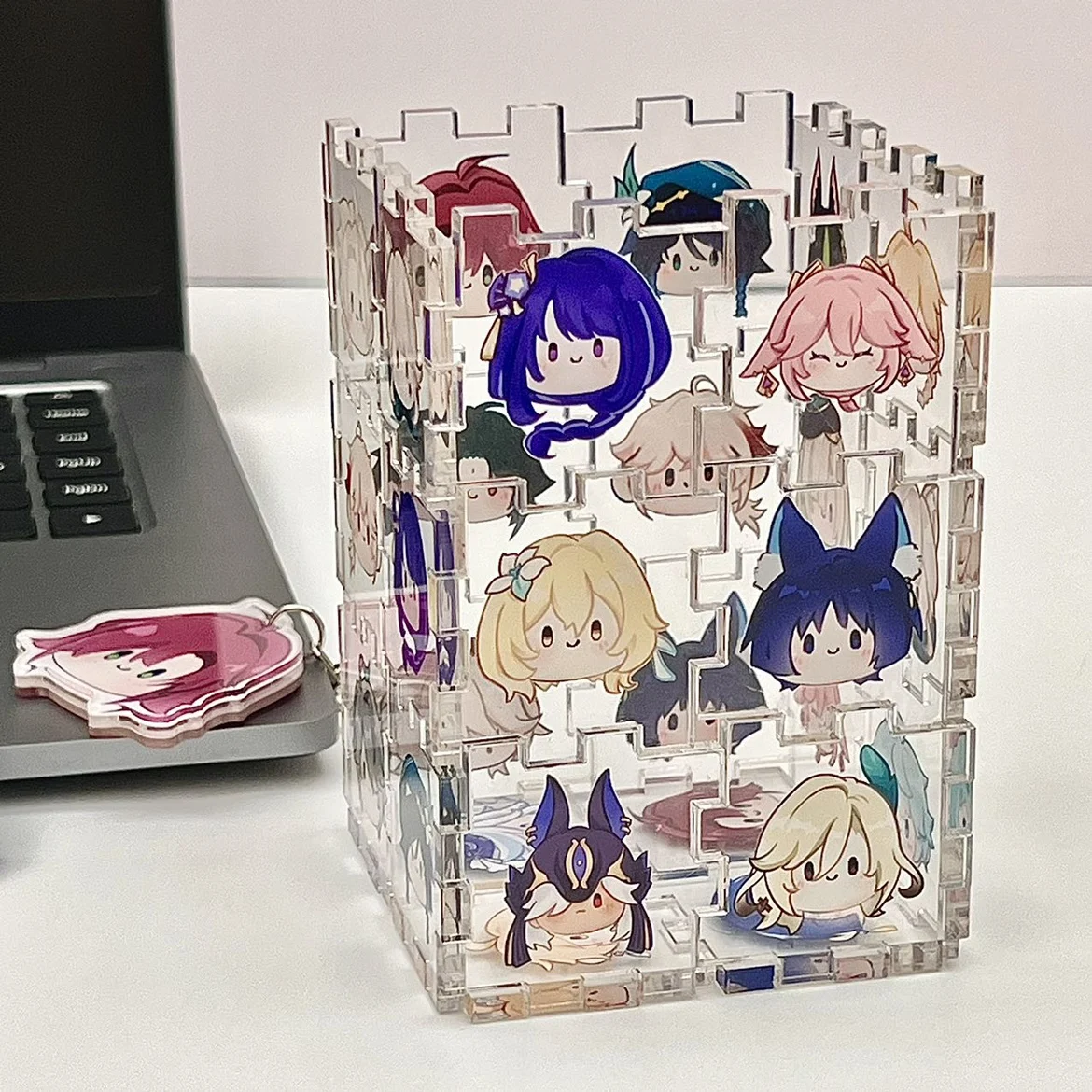 

Anime Genshin Impact Balladeer Kaedehara Kazuha Cosplay Acrylic Sheet Storage Box Jigsaw Irregular Shaped Puzzle Xmas Gift