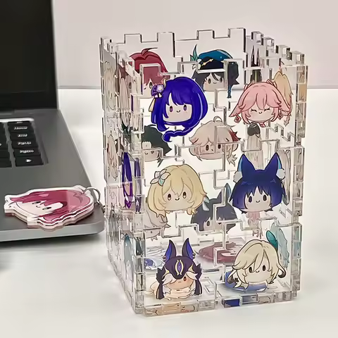 Anime Genshin Impact Balladeer Kaedehara Kazuha Cosplay Acrylic Sheet Storage Box Jigsaw Irregular Shaped Puzzle Xmas Gift