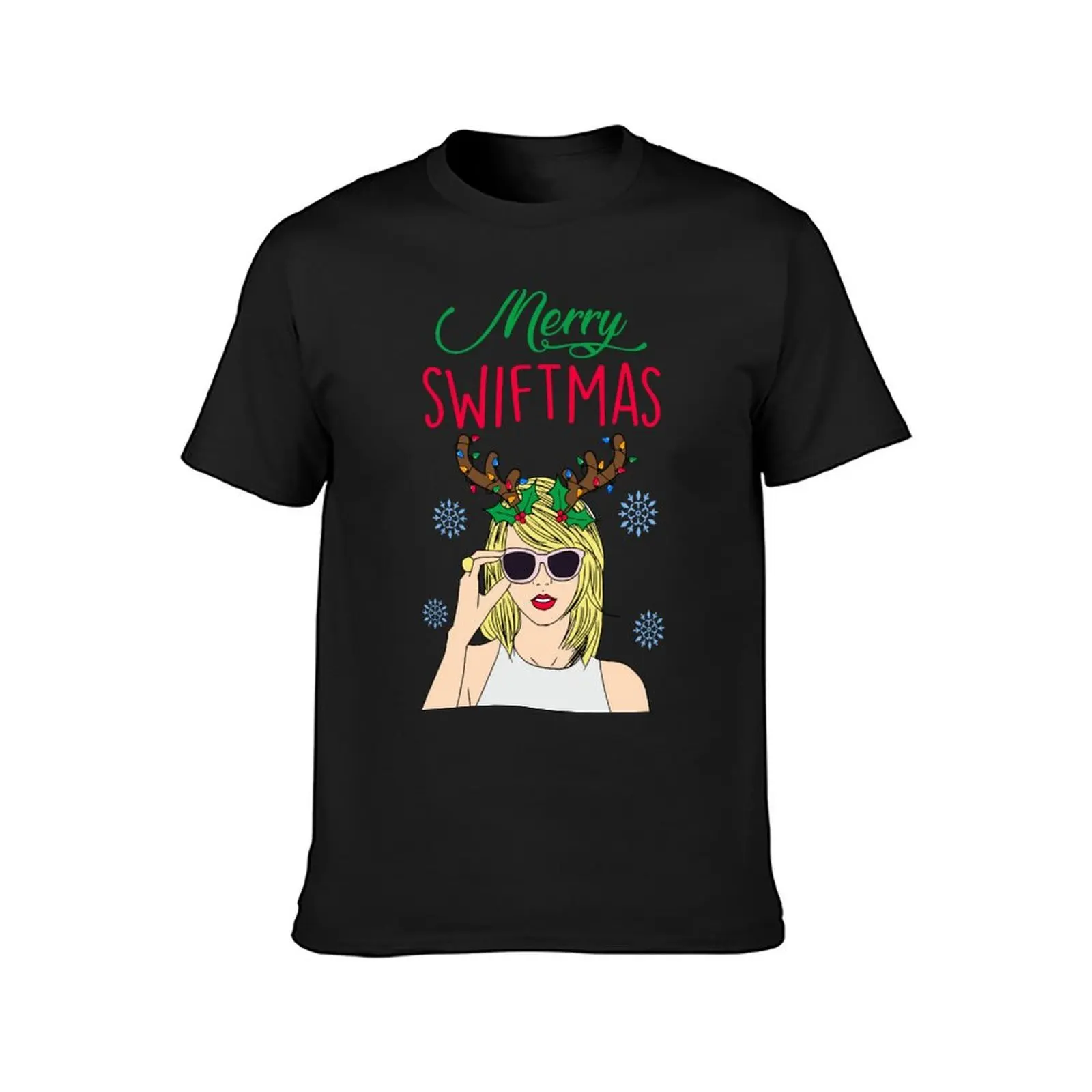 Merry Swiftmas T-Shirt anime clothes plus size tops cute clothes plain workout shirts for men