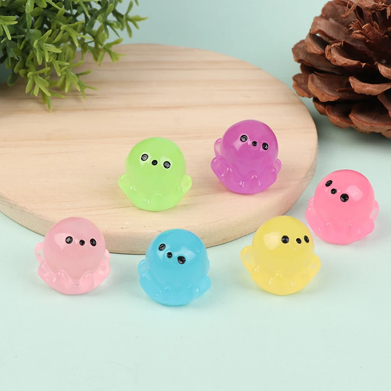 1Pc Mini Luminous Cartoon Micro Ornaments Miniature Animal Potted Decoration Home Micro Landscape Accessories