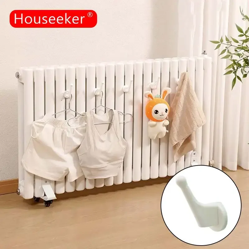 

Radiator Clothes Hanger Drying Space Towel Rack for Radiator Hanging Clothes Holder Shelf Heat Resistant Bathroom Heated Hooks