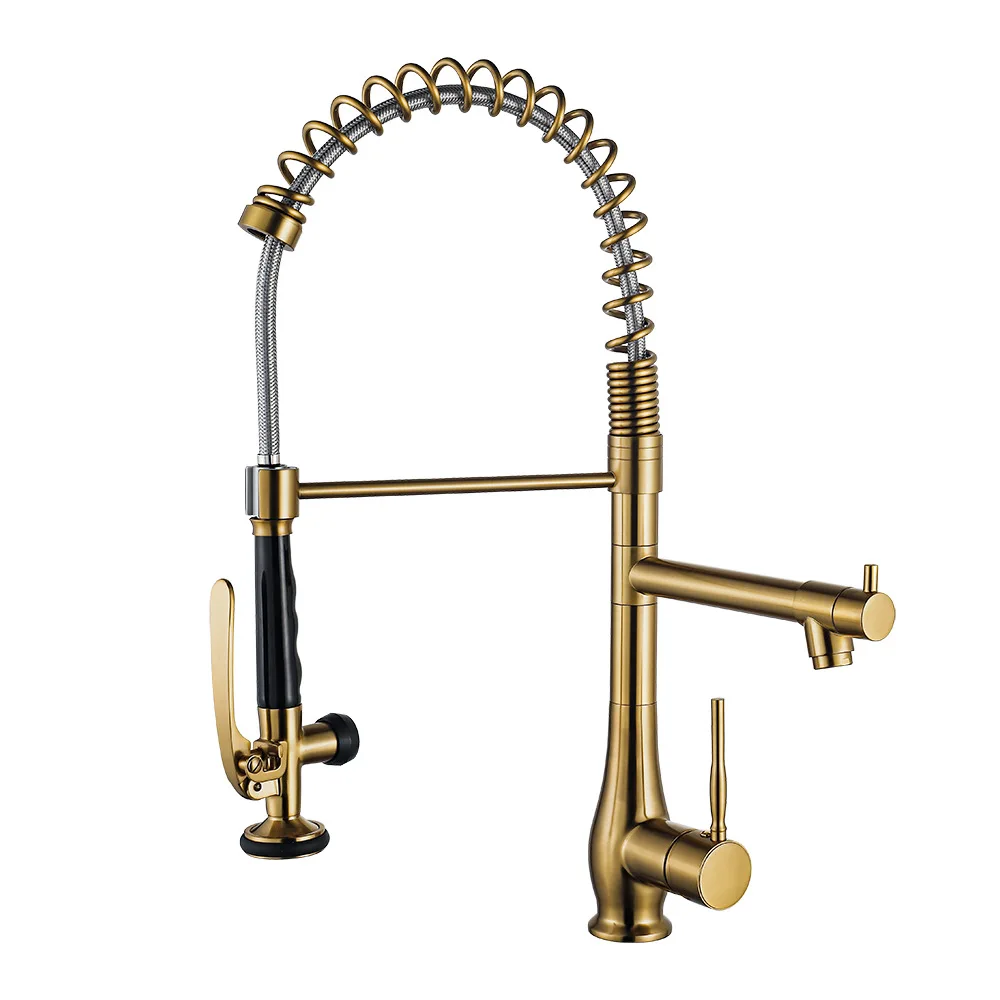 

Kitchen pulling faucet, rotating dual-purpose vegetable basin sink hot and cold