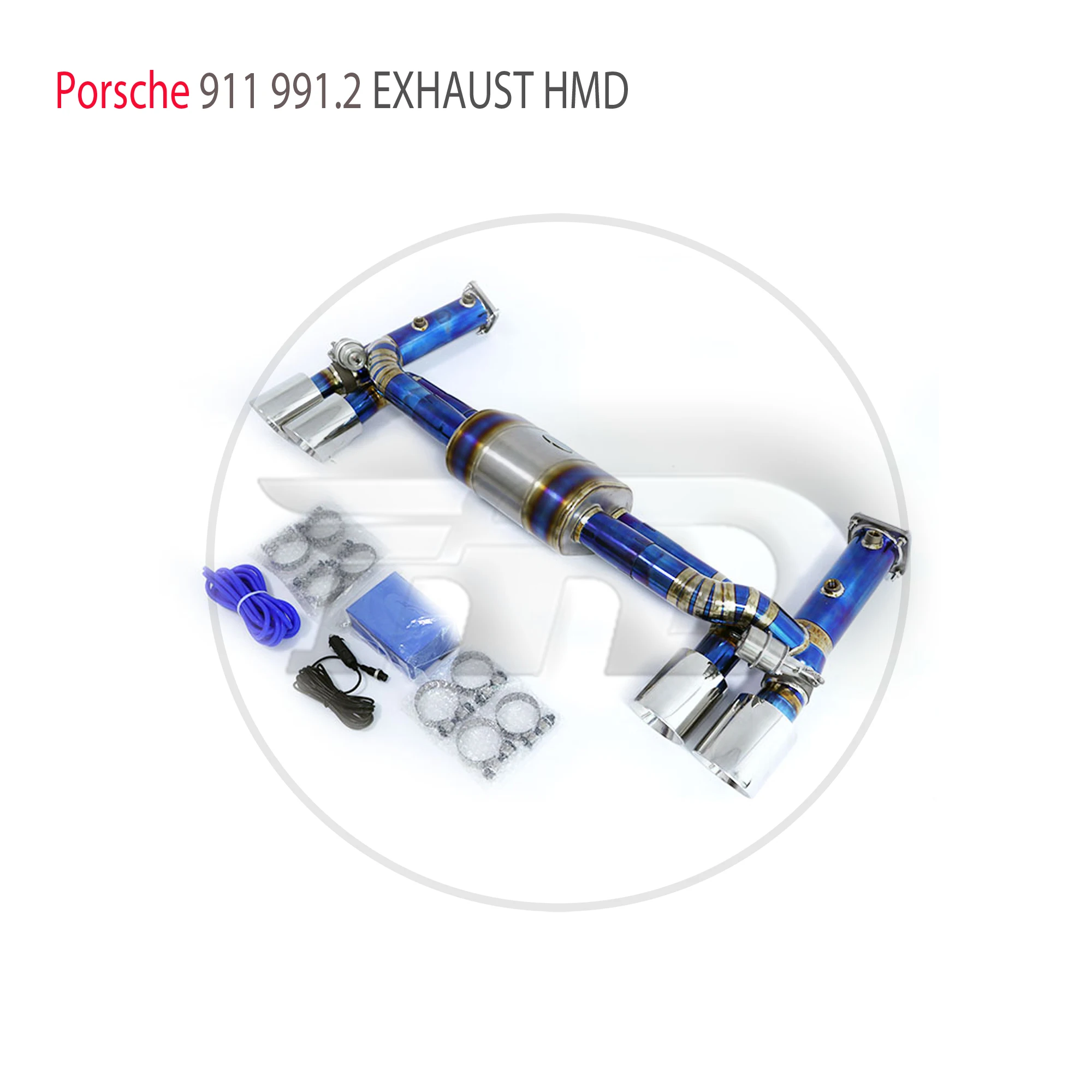 HMD Titanium Alloy Exhaust System Performance Valve Catback For Porsche 911 Carrera 991.2 Car Muffler