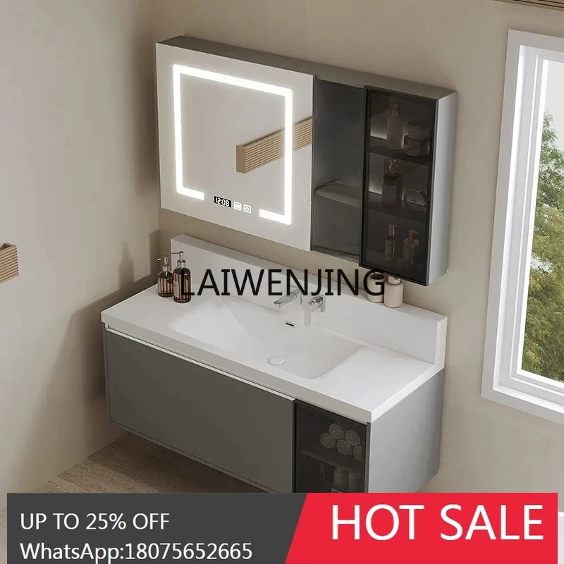 concealed into the wall type faucet bathroom cabinet combination bathroom washstand