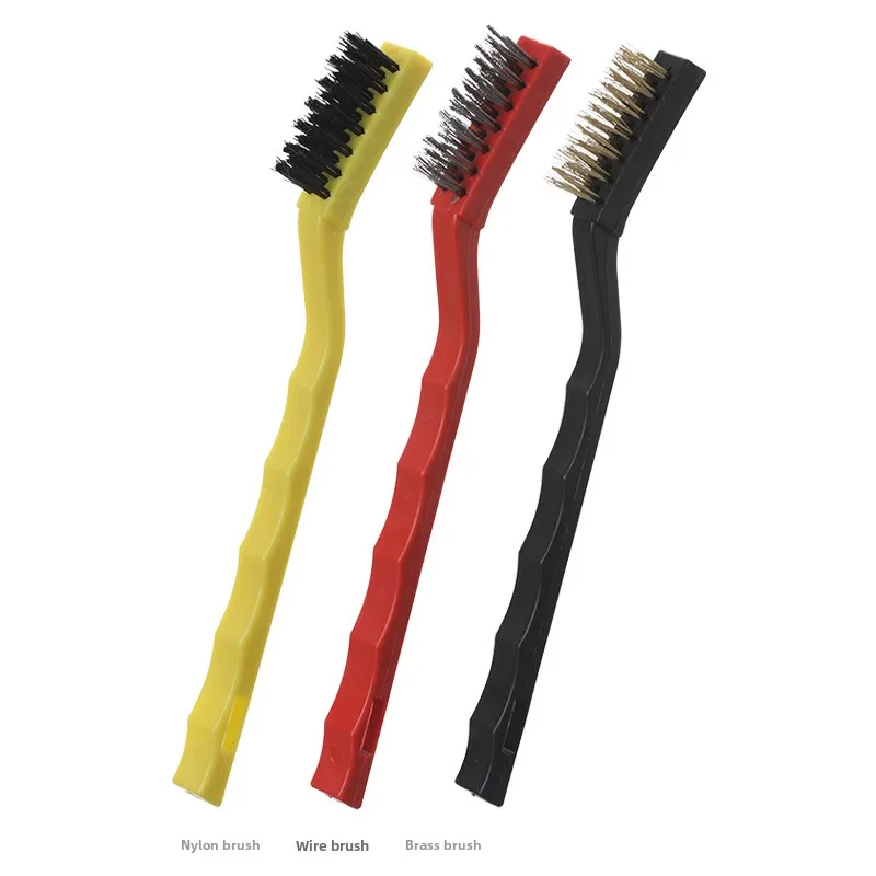 Japanese Gas Stove Cleaning Brush 3 Pack Kitchen Supplies Range Hood Stove Cleaning Tool Steel Wire Small Brush