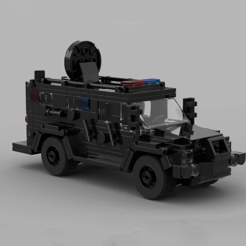 

332PCS MOC City Car Lenco BearCat Special Police Truck DIY Assembly Toy Children's Birthday Gift Static Version