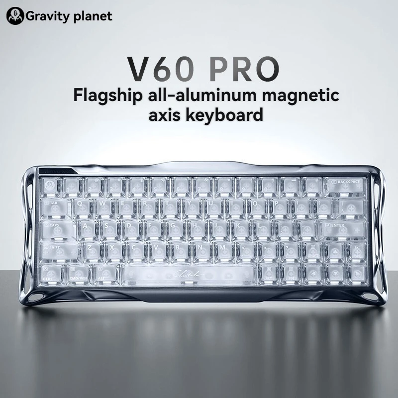 

V60Pro Hall Effect Keyboard Aluminium Single Mode Ergonomics Dedicated for Gaming and Esports Valorant UFO Customization Gift