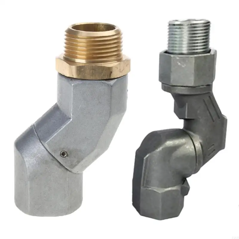 P0UE 1inch Fuels Swivels with Roating Connector for Fuels Transfer Fuels Hose Swivels 360 Rotating Connector Fuels Plane