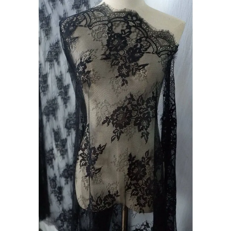 

High quality export grade brand full width lace eyelashes lace width 150CM handmade DIY clothing dress accessories
