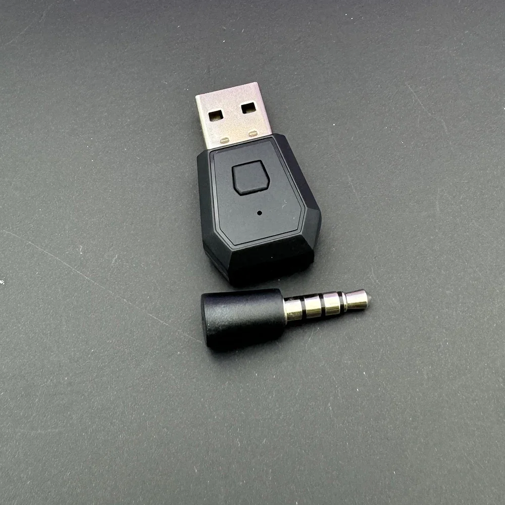 Wireless Bluetooth-Compatible Transmiter Adapter USB Dongle For PS4 Gamepad Game Controller Console Headphone Receiver With MIC